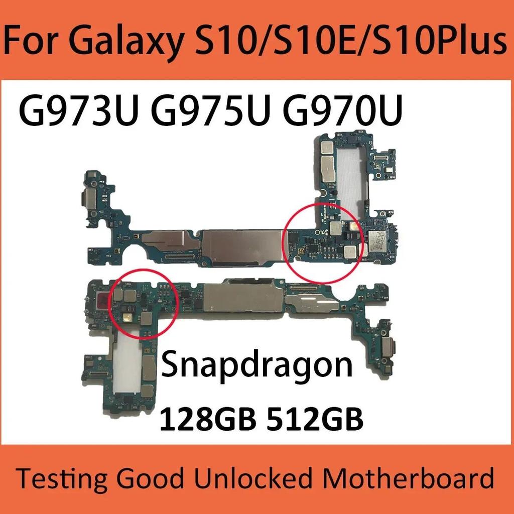 Replacement Motherboard For Samsung Galaxy S10 Plus G975U G973U G973W G970U1 S10E G970U Unlocked Sna