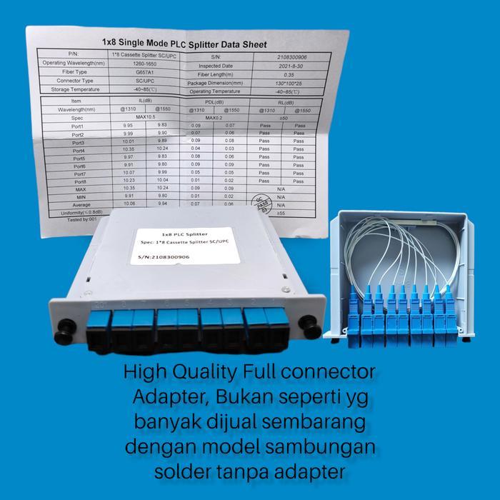 NETHIVE passive splitter 1:8 sc upc, splitter box 1 8, plc splitter box 1:8 - 1:8