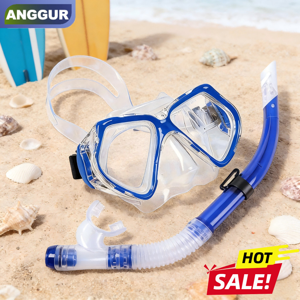 Kacamata Selam Snorkeling Anti Kabut Kaca Tempered Aman Nyaman