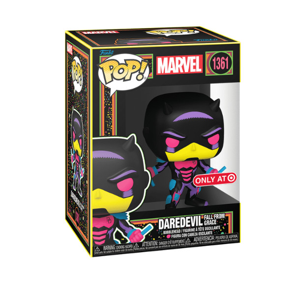 Funko POP Marvel Daredevil - Armored Daredevil Fall From Grace (Black Light)