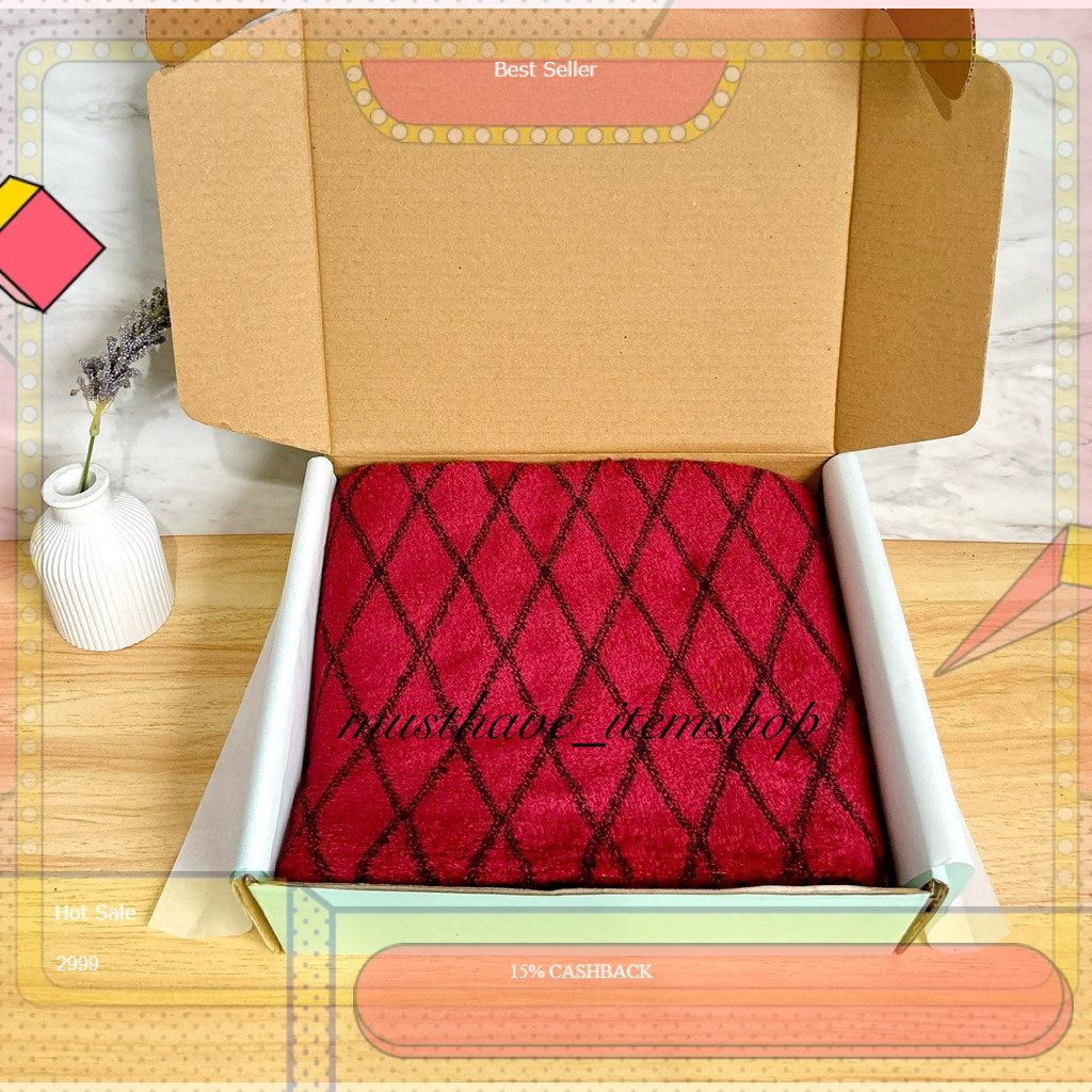 hampers handuk microfiber dewasa single hadiah pernikahan ulang tahun wisuda- souvenir lainnya