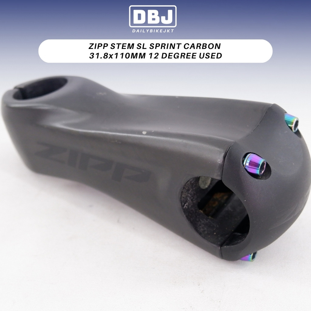ZIPP STEM SL SPRINT CARBON 31.8x110MM 12 DEGREE USED