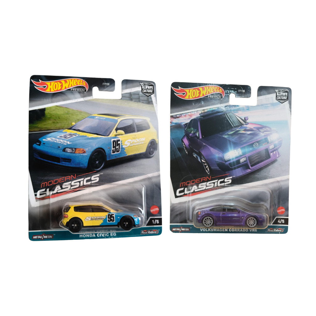HOTWHEELS PREMIUM CAR CULTURE HONDA CIVIC EG SPOON, TOYOTA ALTEZZA, FIAT 131 ABART, VOLKSWAGEN CORRA