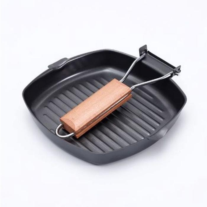 Panci Panggangan Anti Lengket / Teflon Panci Serbaguna Wajan BBQ Panci Pemanggang Square Grill Pan -