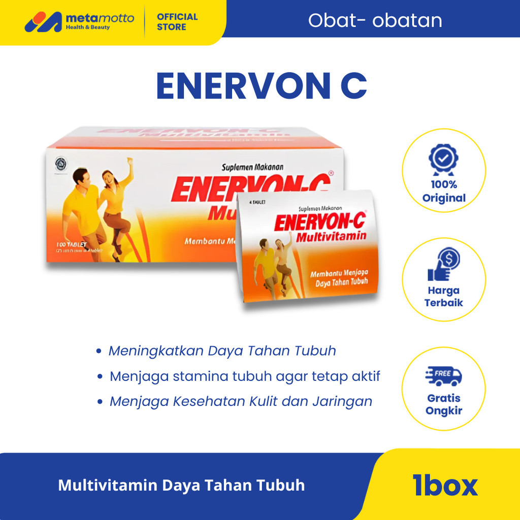 Enervon-C 1 Box - Suplemen Vitamin C untuk Daya Tahan Tubuh