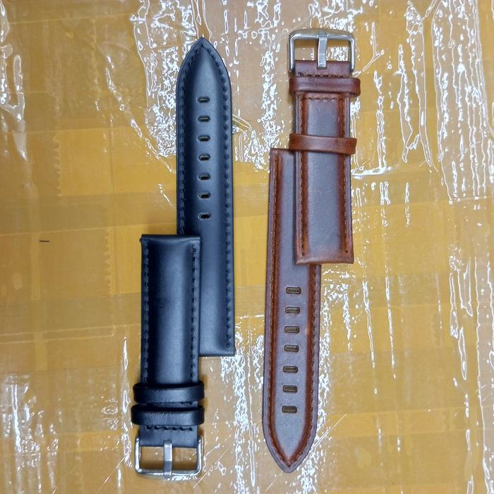 Real Pic Tali Jam Tangan DW Strap Leather Kulit Ori Pria Wanita 20mm - Hitam