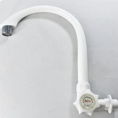 Kran Angsa Wastafel Air Cuci Piring Dapur Plastik PVC MALVIN