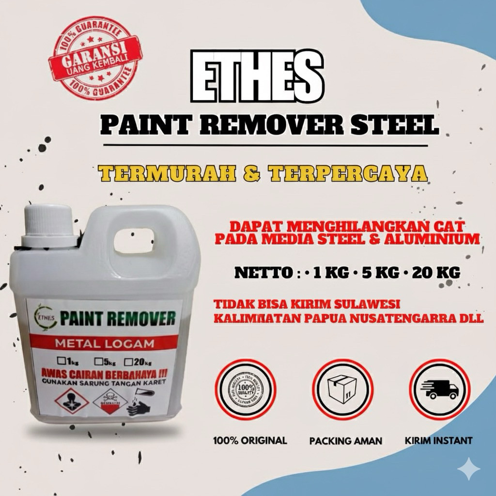 Paint remover Ethes perontok cat,penghilang cat,paint remover super efektife,penghapus cat,velk besi