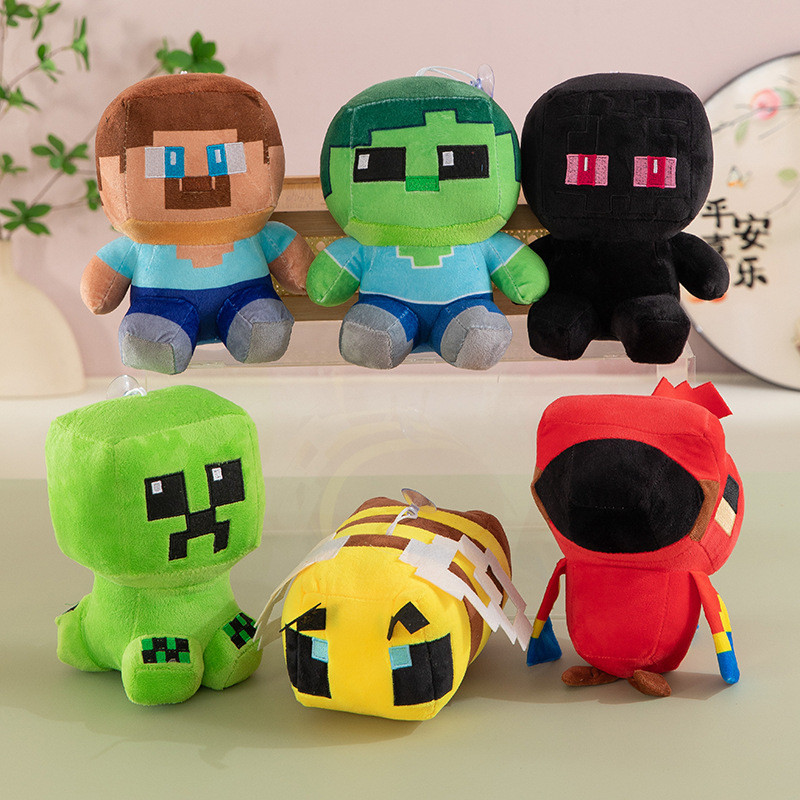 New 25cm Minecraft Plush Toy Creeper Stit JJ Monster Doll Claw Maine Plush Doll Boy Birthday Gift ri