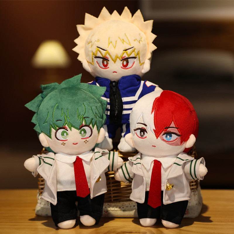 Anime My Hero Academia Plush Toy Stuffed Midoriya Izuku Bakugou Katsuki Todoroki Shoto Doll Quadrati