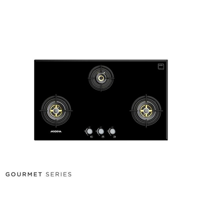 MODENA BH6935LF Kompor Gas Tanam 3 Tungku full brass burner advance safety BH 6935 LF Garansi Resmi