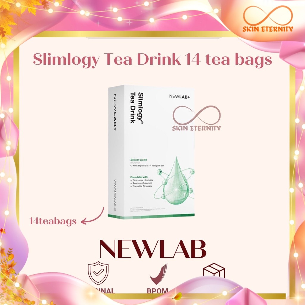 Beaudelab SlimFazz Tea Drink Pelangsing Herbal | Makanan Diet | Detox 14 Teabags | BPOM