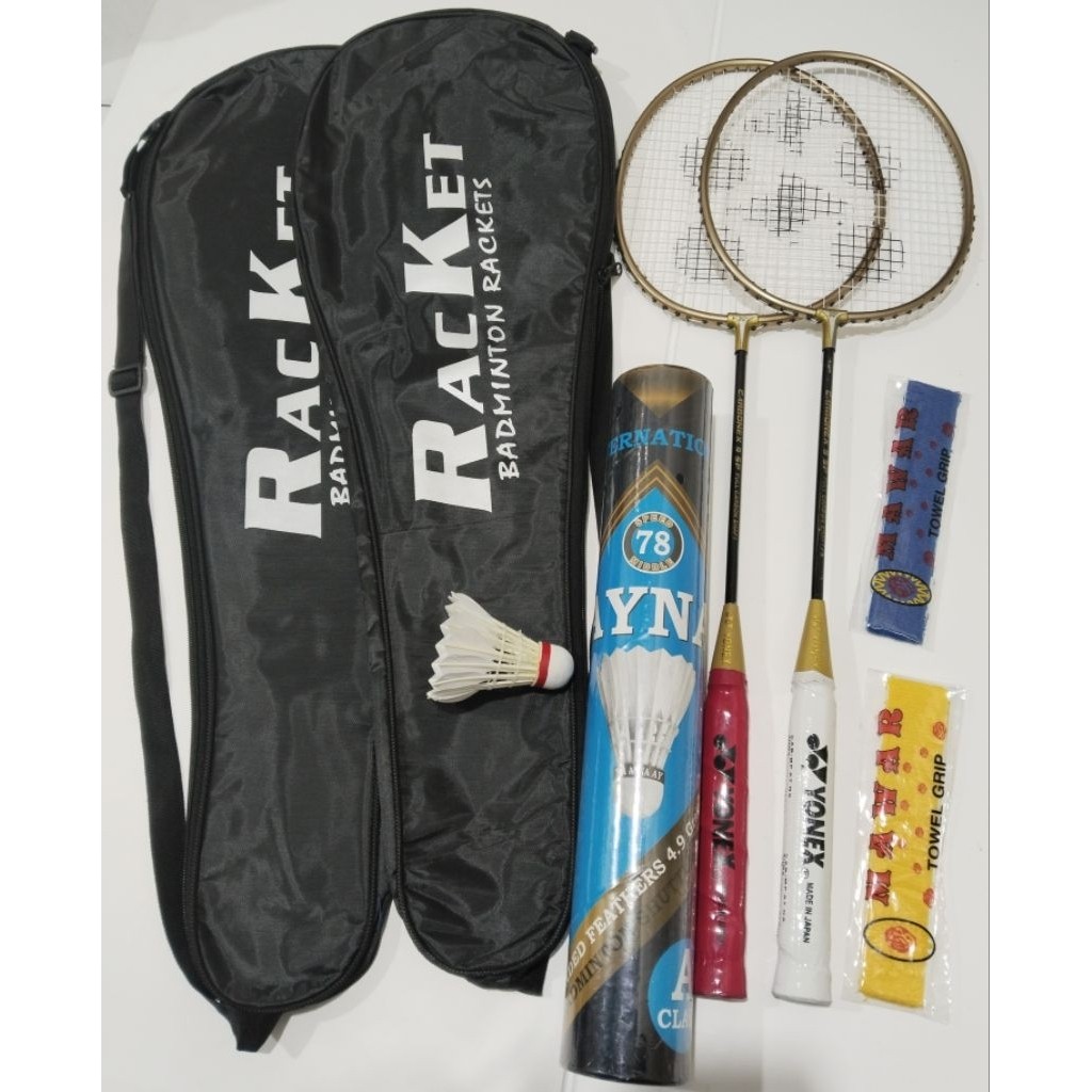 Raket Paket Komplit YONEX CARBONEX9 Bagus Murah