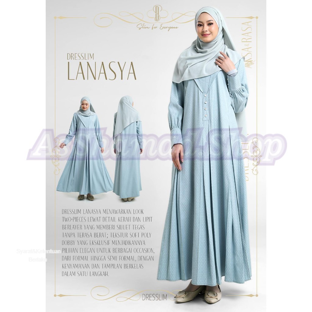 Rabbani - Dresslim Lanasya Rabbani | gamis polos rabbani | gamis rabbani | baju gamis | dress rabban