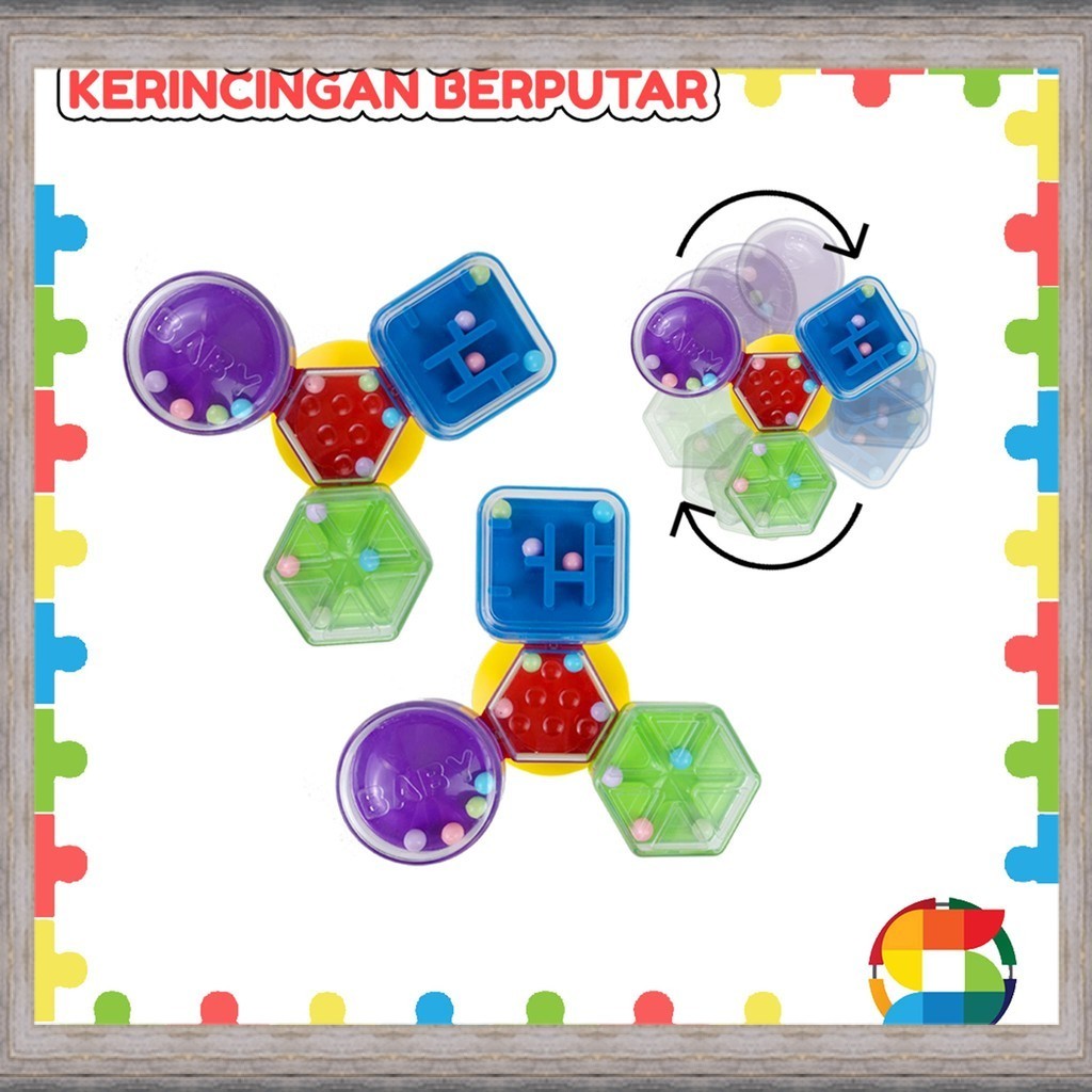 Ready Mainan Kerincingan Bayi Putar/ Kerincingan Bayi Berputar Tempel 6868 [SF][A03C]BEST SELLER MUR