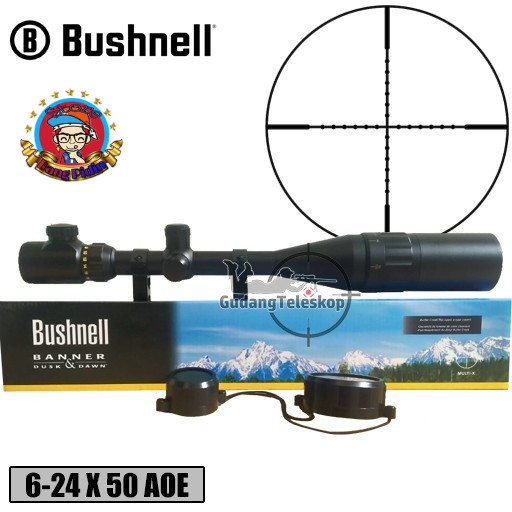 Teleskop Refilscope Bushnell 6-24X50AOEG Dan 6-24x50AOE LENSA JERNIH TAHAN GETARAN