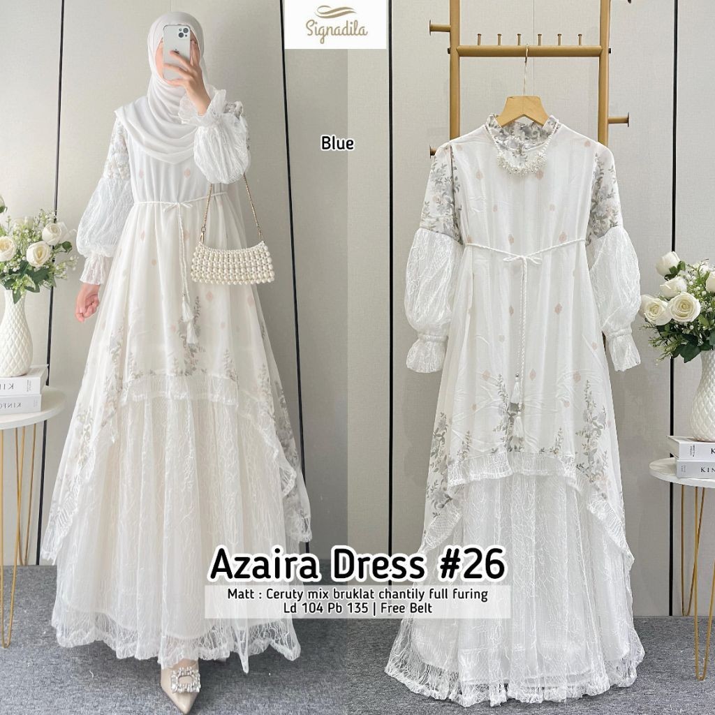 AZAIRA RAYA DIRAYA YOERA NAKIRA SHENINA AMEERA CAVA AMIRA MAXY DRESS CERUTI PREMIUM ORI BY SIGNADILA