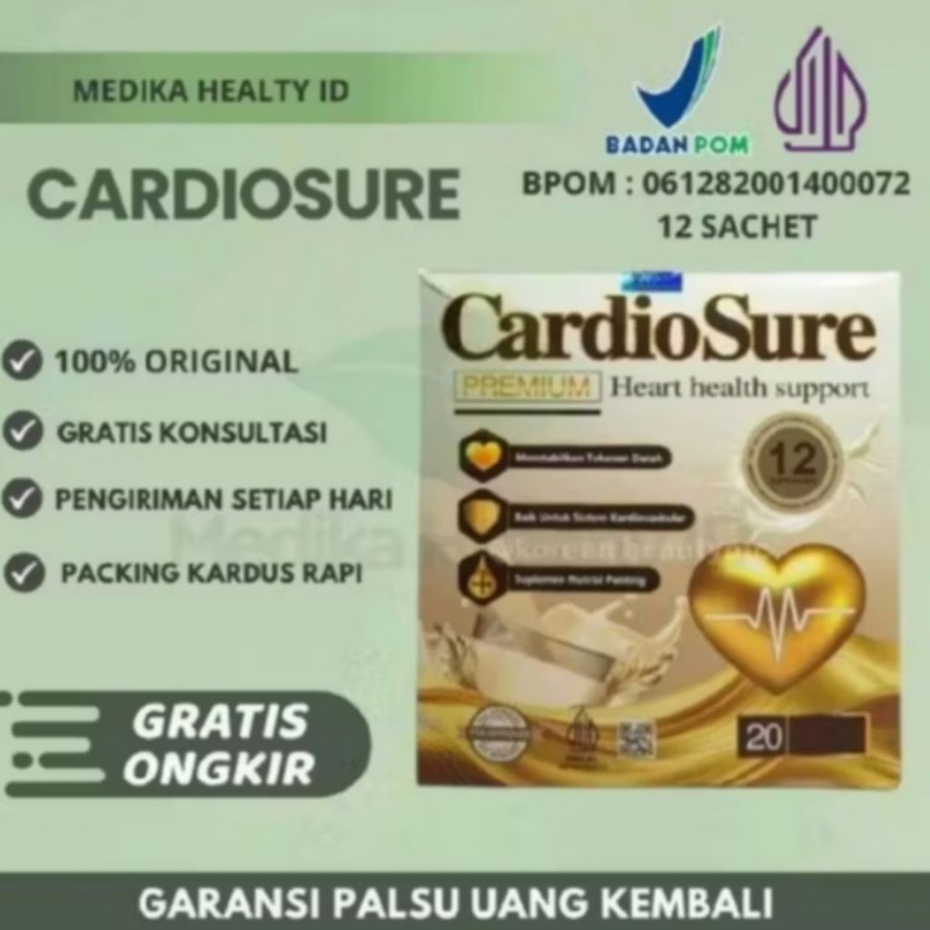 promo susu cardiosure asli original 12 sachet CARDIOSURE susu original" cardiosure susu tensi tinggi