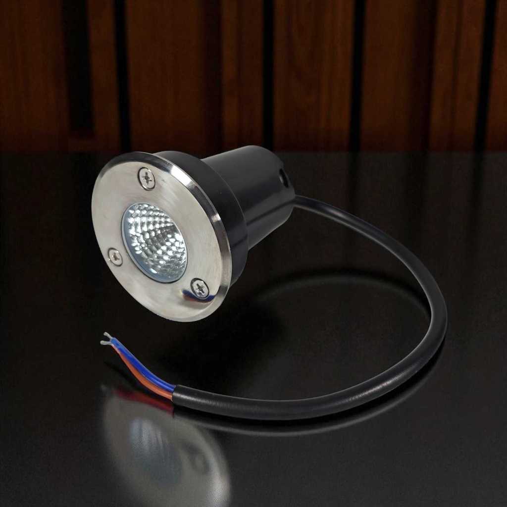 Lampu Taman Hias Tanam Ground Light Waterproof IP67 / Lampu Sorot Lantai Lantai Tanam LED COB 3W War