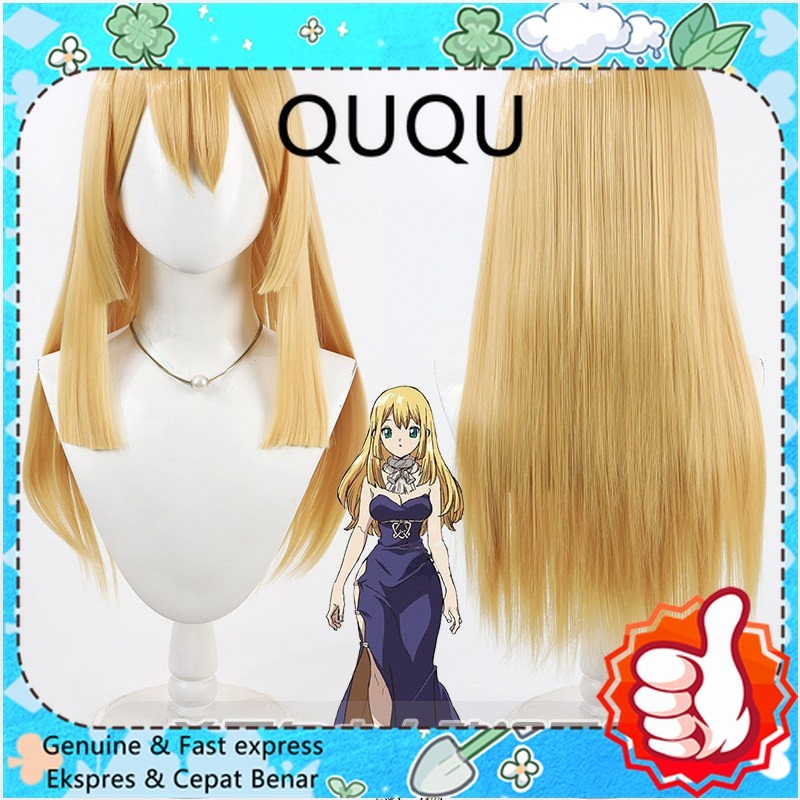 Ruri Yellow Cosplay Wig Dr STONE Anime Wig Synthetic Hair for Costume Party