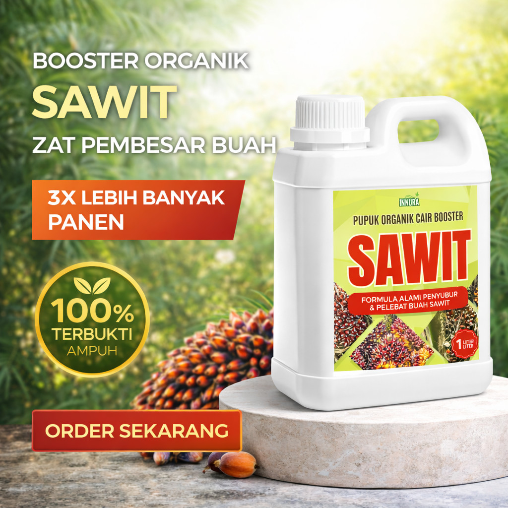 BOOSTER SAWIT 1 LITER, PUPUK ORGANIK CAIR UNTUK POHON KELAPA SAWIT PUPUK BERNURTRISSI TINGGI RAMAH L