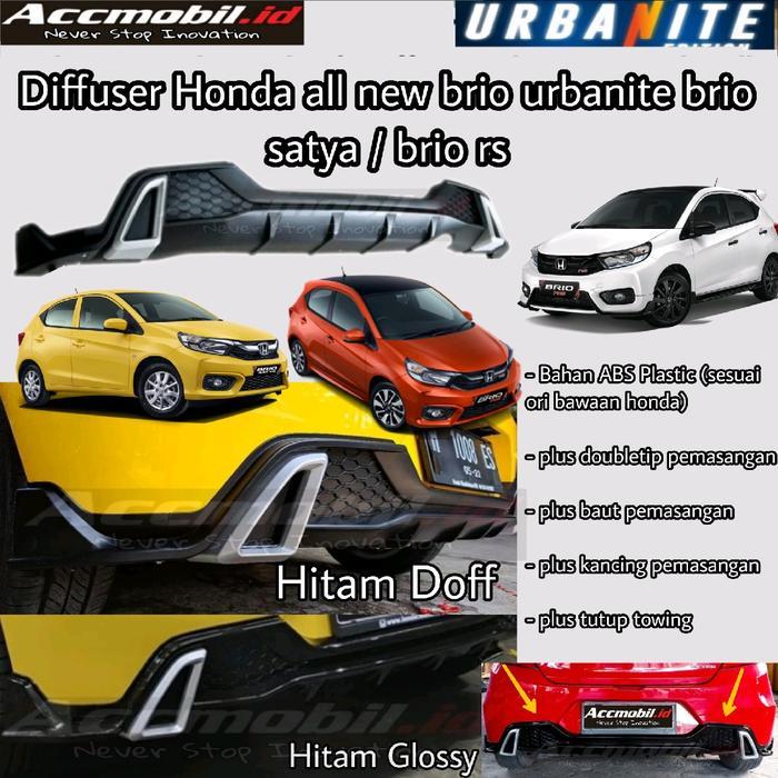 Diffuser difuser urbanite all new brio satya / brio rs - hitam glossy
