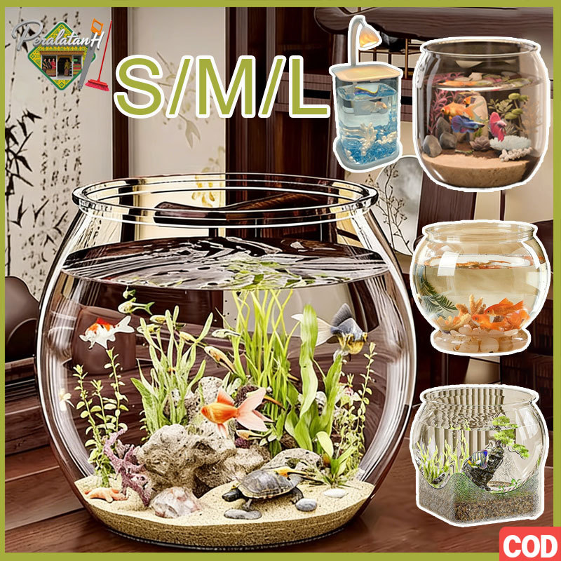 Aquarium Mini Ikan Hias Akuarium Ikan Transparan Akuarium Hias Meja Akuarium Dekorasi Rumah Untuk Ik