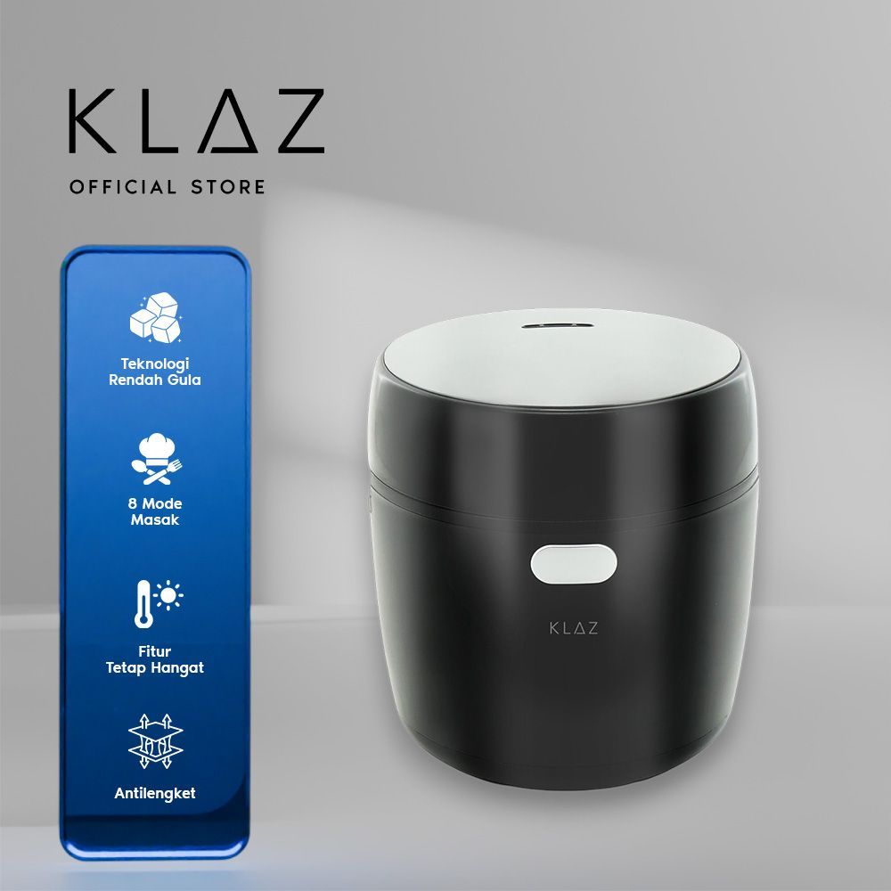 Klaz 600 ml Rice Cooker Digital Low Sugar - Hitam Magic Jar Magic Com Penanak Nasi Alat Masak Beras 