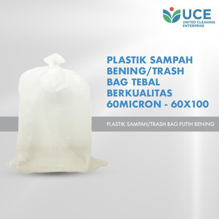 Plastik Sampah BENING / Trash Bag TEBAL BERKUALITAS 60micron - 60x100