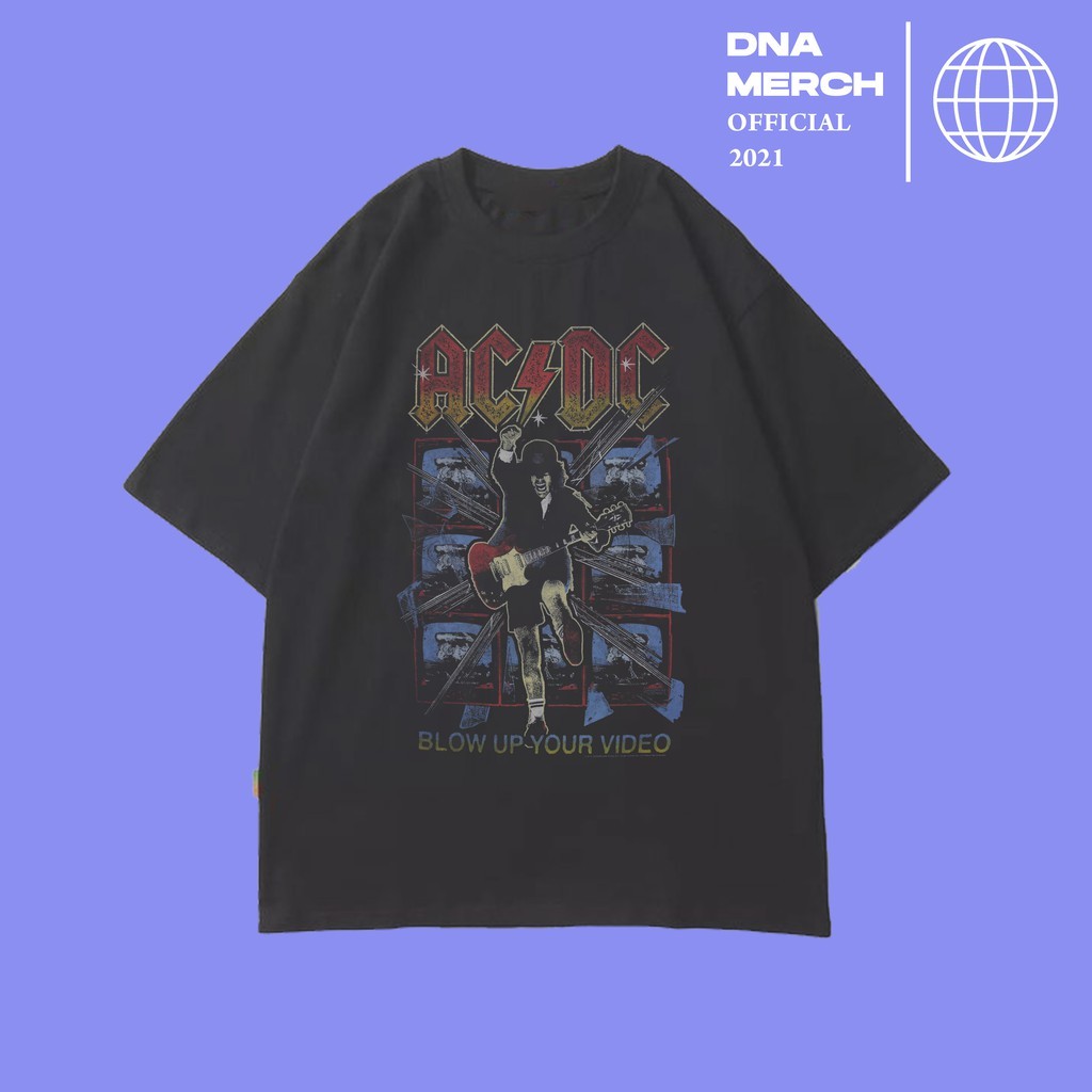 (COD) KAOS ACDC BAND OVERSIZED VINTAGE TEE