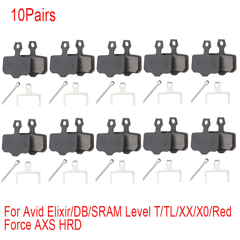 10 pasang bantalan rem cakram sepeda untuk Avid Elixir R/CR/CR-MAG/E1/3/5/7/9 SRAM RED FORCE AXS Lev