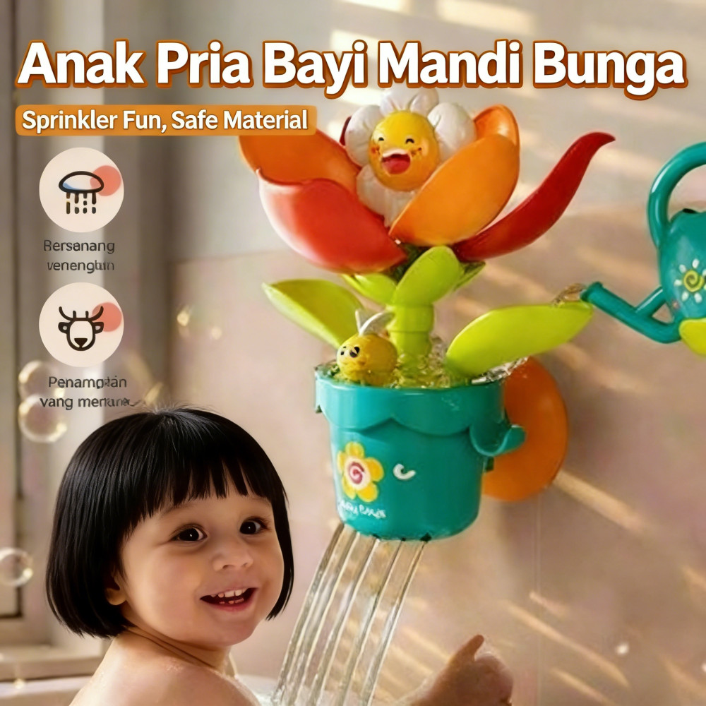Anak Mandi Bayi Penyiraman Mainan Bunga Mainan Bunga Anak Sprinkler Mainan Mandi