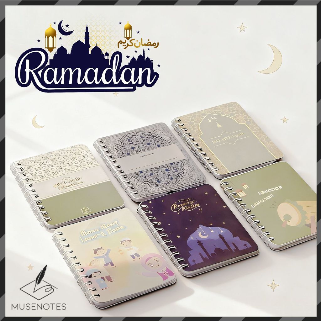Novia's Shop Notebook Ring A7 Buku Tulis Motif Muslimah Unik Dan Lucu  S-NB042