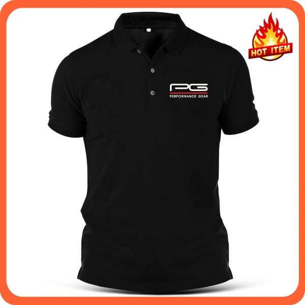 PG Performance Gear Golf Baju Kaos Kerah Pria Bordir Premium Quality Lengan Pendek Polo Cotton Tshir