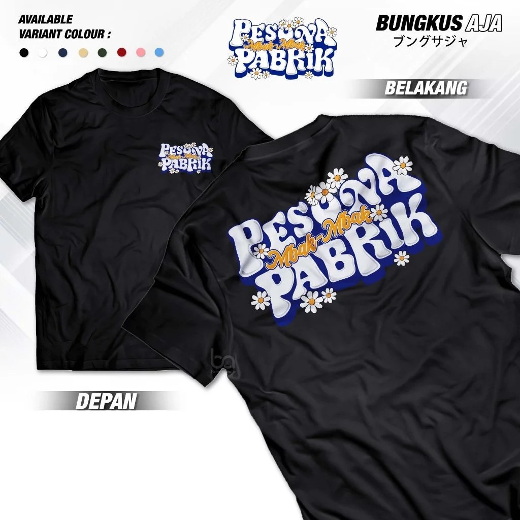 Kaos Pesona Mbak Mbak Pabrik Baju Distro Karyawan Pabrik Tshirt Wanita Keren Terbaru COD