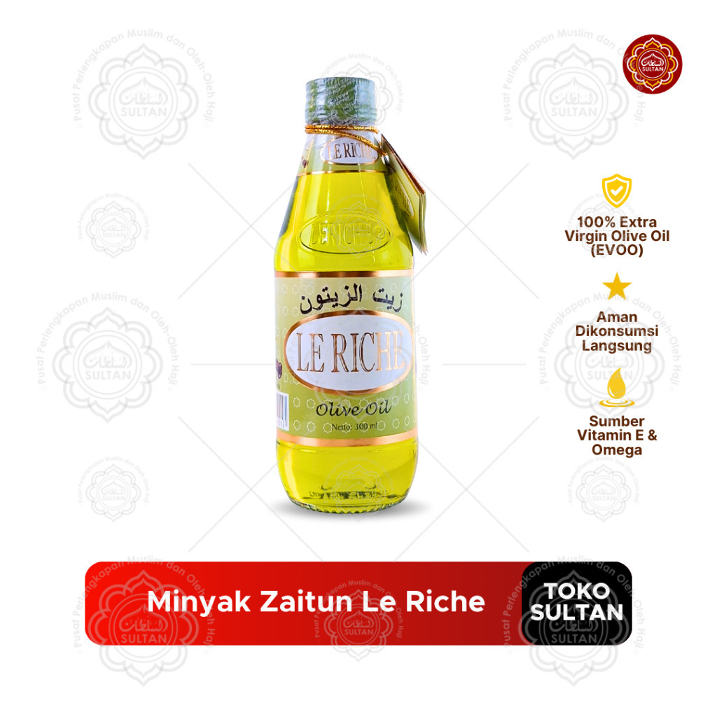 Minyak Zaitun Le Riche Extra Virgin Olive Oil EVOO Alami untuk MPASI Masakan Wajah
