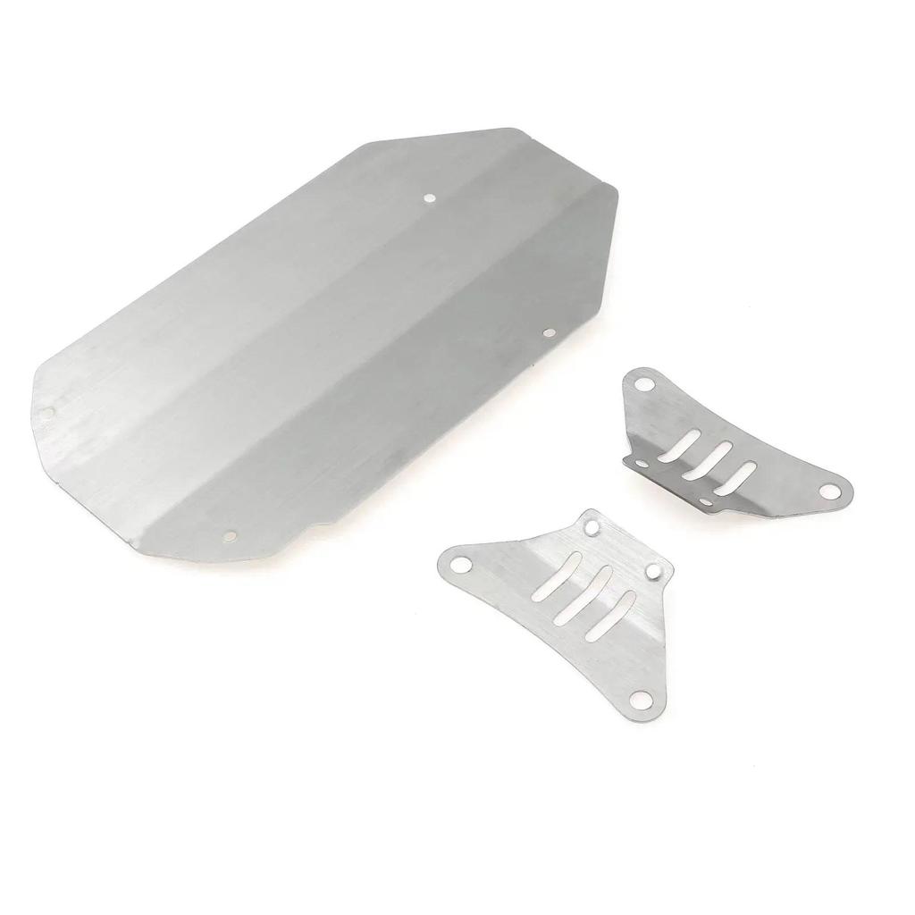 Stainless Steel Chassis Armor for Tamiya TT02 TT-02 1/10 RC Car Gearbox Protector Skid Plate Guard A