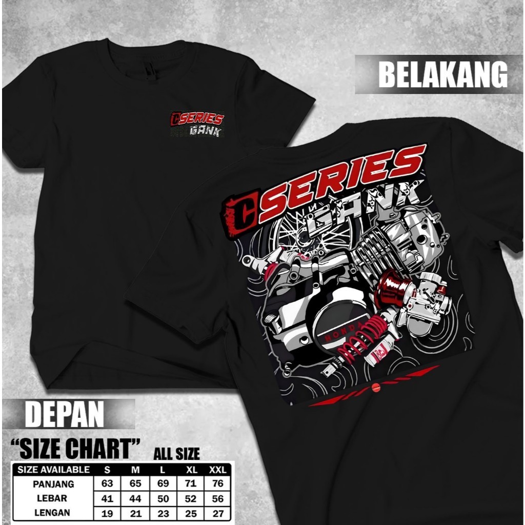 Kaos C Series Gank V3 / Baju T-Shirt Distro C Series Gank / Pakaian Pria Wanita