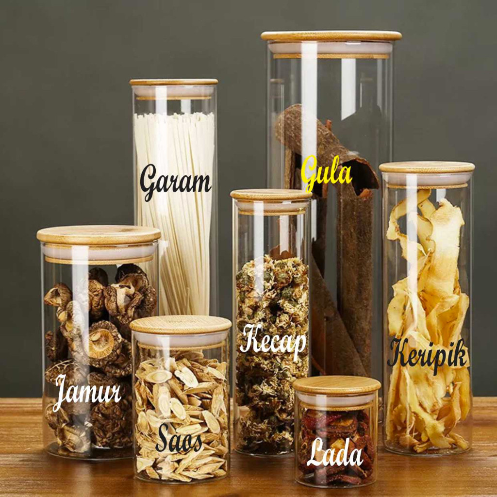 STIKER LABEL NAMA BUMBU DAPUR