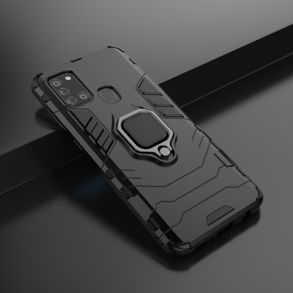 RAJA CASE FOR SAMSUNG A21S / M30S M21 / M31 IRING CASE ROTARY STANDING TRANSFORMER ANTI SHOCKPROOF C