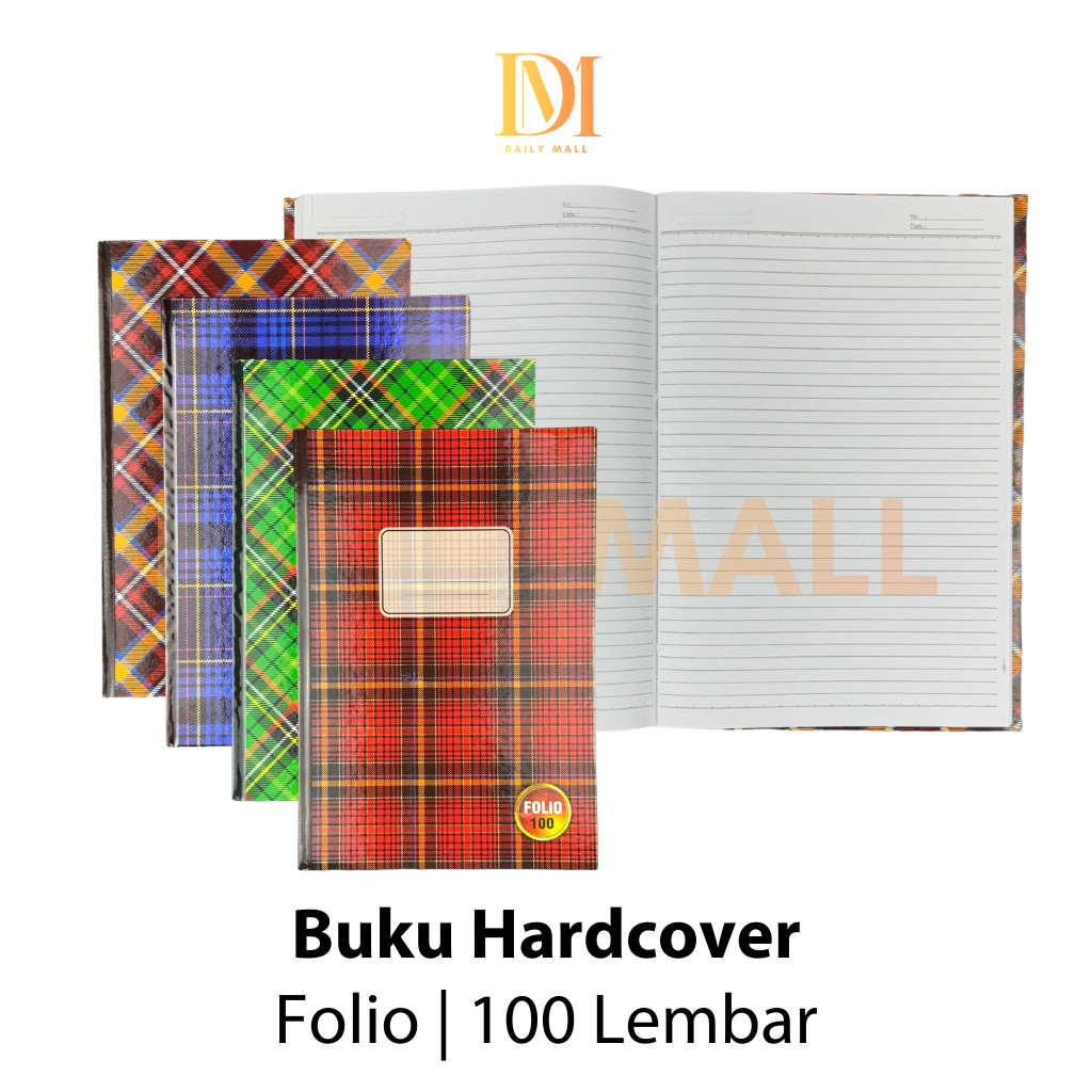 Buku Hardcover Folio 100 Lembar Murah / Buku Tulis Akuntansi Besar Folio 100 Lembar Murah