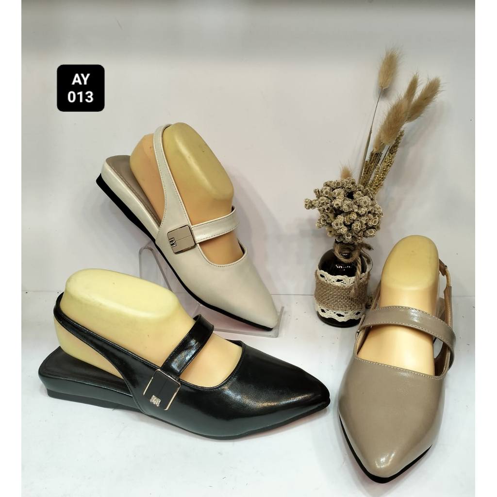 Purple AY 013 Sandal Selop Tali Belakang Teplek Wanita  36-40