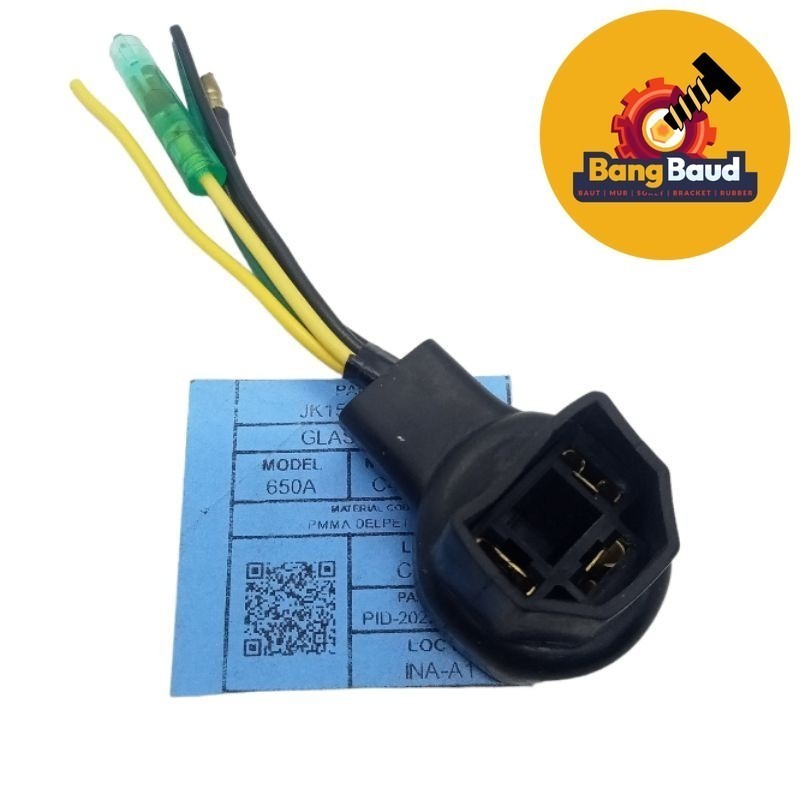 Soket fiting lampu depan Honda Tiger verza Mega pro kaki 3 H4