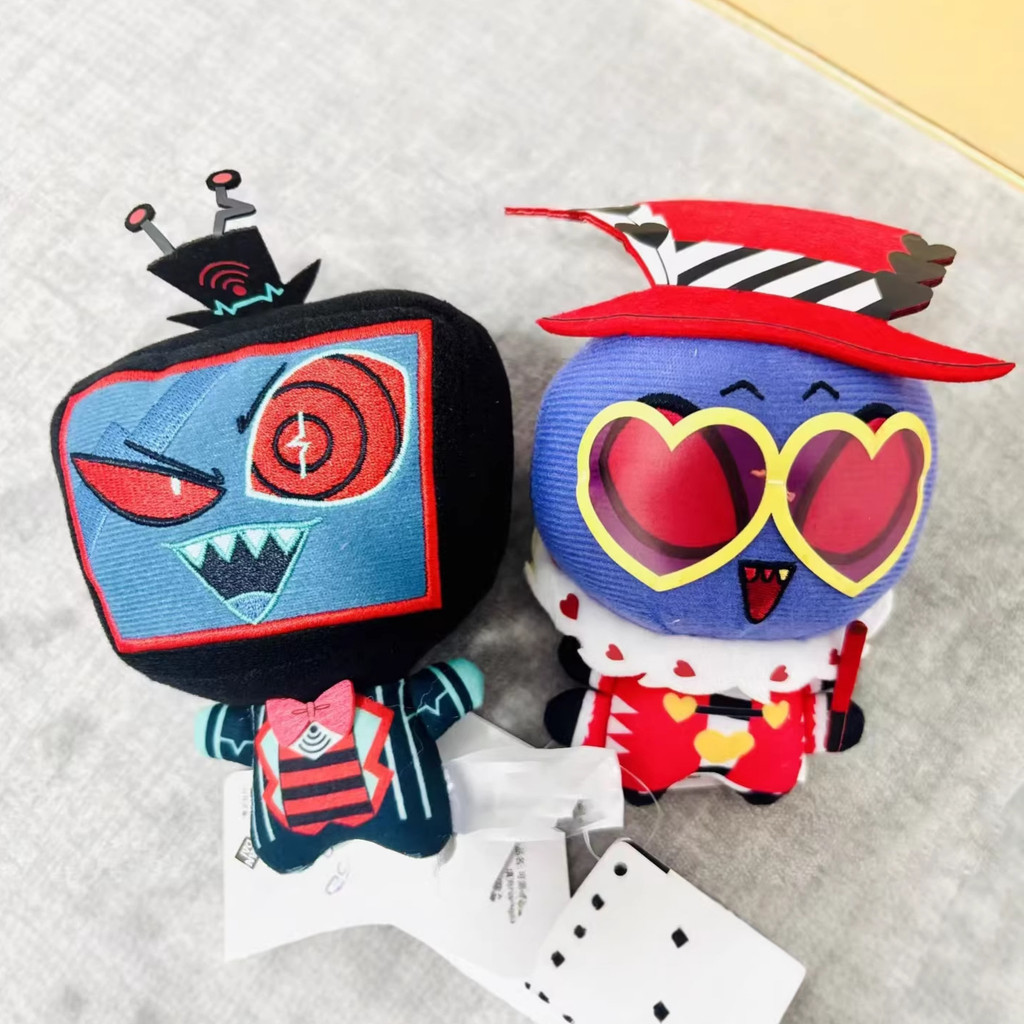 10cm Stuffed Hazbin Valentino Plushie Anime Hotel VOX Plush Cartoon Figure Model Toys Decorative Pan