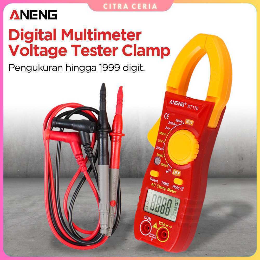 ANENG Digital Multimeter Tang Ampere Voltage NCV Tester Clamp - ST170