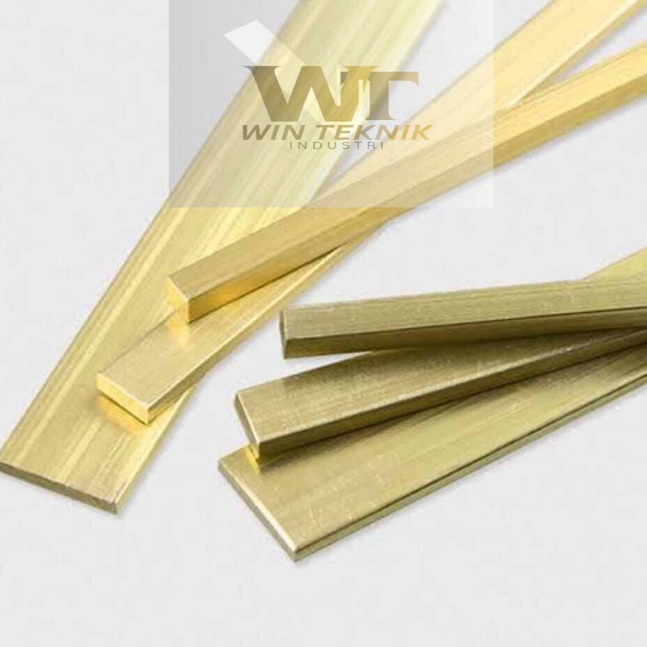 Plat strip kuningan 5mm x 10mm x 2500mm - Plat kuningan strip