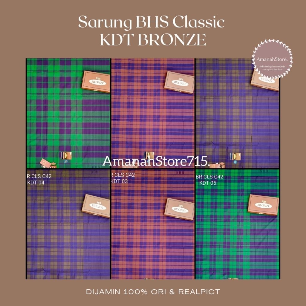 SARUNG BHS CLASSIC KDT BRONZE 100% ORI [SILAHKAN BACA DESKRIPSI]