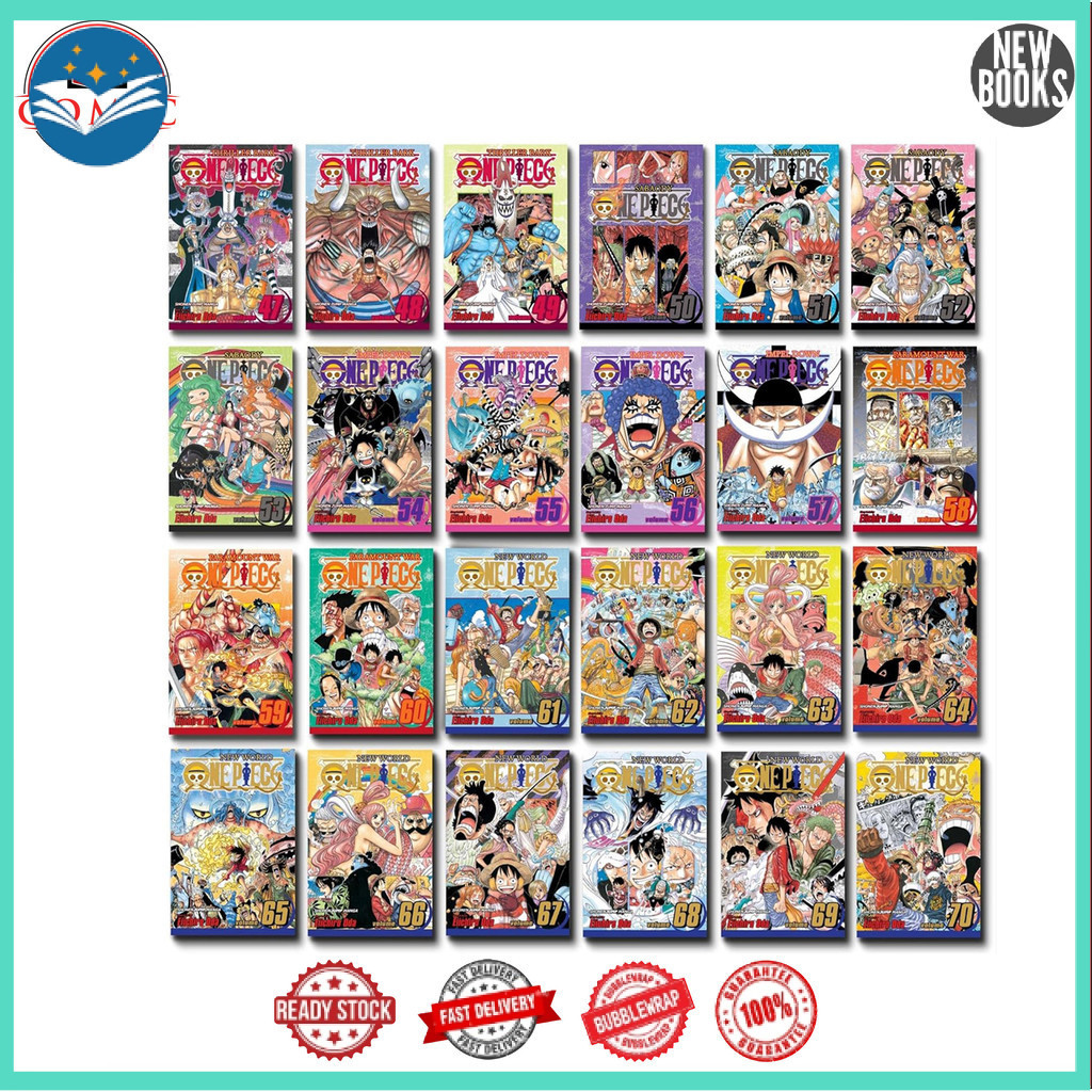 One Piece manga, Vol.1-100 (English Version)