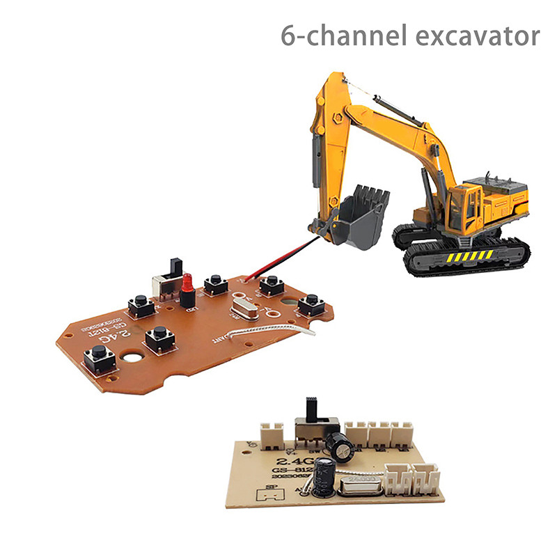 1 Set For RC Car Remote Control Toys Parts 6CH 2.4G Remote Control High Quality 27MHz Circuit PCB Tr