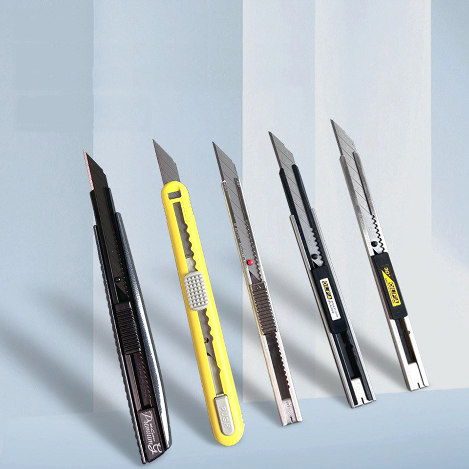 Japan NT Cutter  Stainless Steel Heavy Duty Automatic Locking Utility  for Cutting at Home and Work 